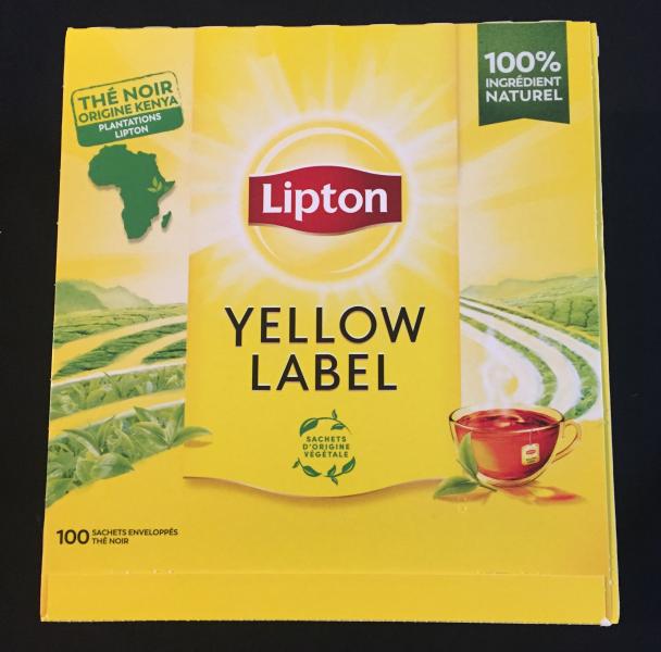 Lipton Enveloped Yellow Label Tea Bags  100 Supplied